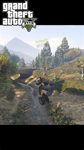 Small river 🌊 mega jump op in gta5 #shorts #gta5