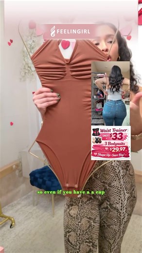 FeelinGirl Women's V Neck Bodysuit Overview