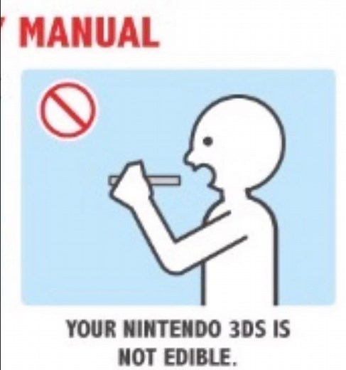 Nintendo 3DS Safety Manual!