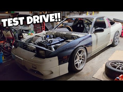 Initial Shake Down in my Project 240sx! + Glass Install!
