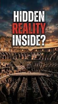 inside the colosseum of ancient rome