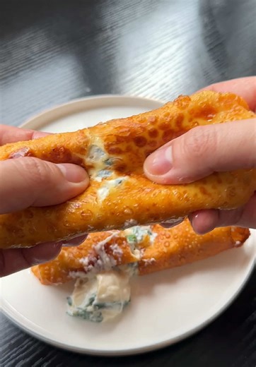 Easy version ng S&R Three-Cheese Spinach #fyp #foryou #cooking #food | cooking food