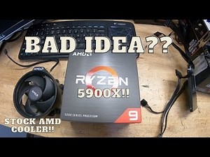 Stock AMD cooler on a Ryzen 5900x!!
