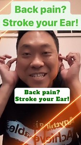 7.4K views · 117 reactions | Got Back Pain? Stroke Your Ears! ‍♂️...