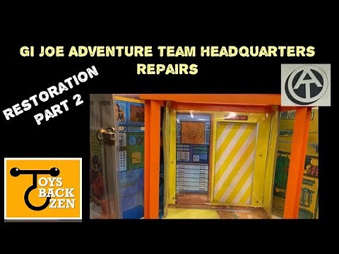 2- GI Joe Adventure Team Headquarters Restoration. Repairing Parts Part 2
