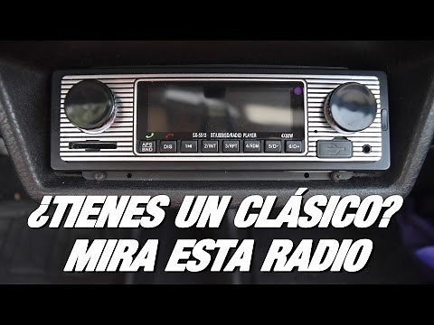 Radio para coche clásico barata 🚗 Radio retro con bluetooth de 1 DIN por 20 euros - RPMlog #11