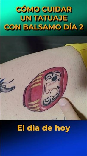COMO SE VE UN TATUAJE RECIEN HECHO DIA 2