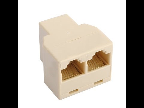 RJ45 Splitter 1 to 2 Network Ethernet Connecter adapter