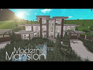 ROBLOX BLOXBURG: Mansion Modern House || House Build