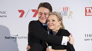Son inducts Rebecca Gibney into Logies Hall of Fame