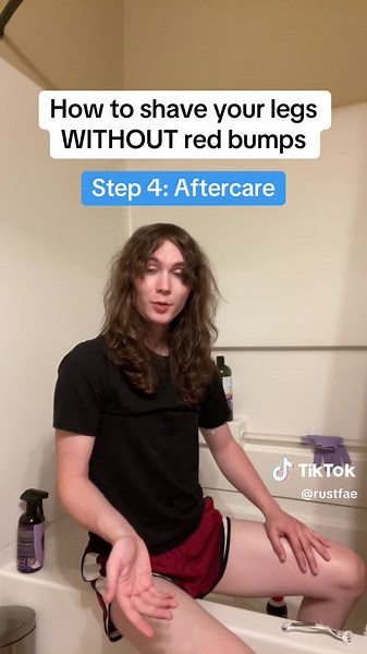 Shaving without red bumps can be a pain. Tendskin also does wonders for razor bumps, but its quite expensive. #shaving #howtoadult #transtips #transgirl #transfem #lgbt #lgbtq #transgender #🏳️‍⚧️