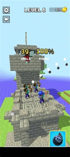 Both Kingdoms Fight Battle 🏹🎯 In Craft War LV-6 Epic Battle #games #viral #shorts