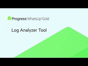 Log Analyzer Tool in WhatsUp Gold