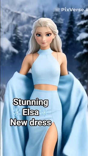 Elsa's MAGICAL Dress Transformation! 😱👗 #elsa #disney #disneyprincess #frozen #shorts