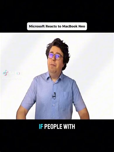Microsoft reacts to the Macbook Neo(Clearly a parody)Sam can be very funny, check out the full version in the attached link