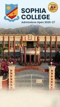 Sophia College Admissions open for 2026-2027 Contact us 7627059667, 9530259383 or visit our website