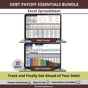 Debt Payoff Essentials Excel Spreadsheet Bundle