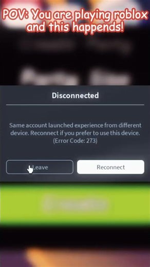When You are playing Roblox and this Happens! | Roblox Scary Error!