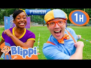 Blippi Game Show - Race to the Finish! | 1 HOUR OF BLIPPI TOYS! - Videos For Kids