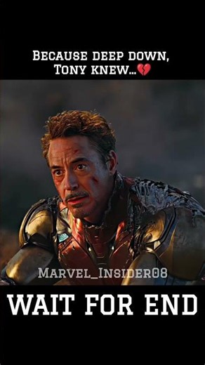 The Saddest Tony & Peter Moment 🥺 #marvel #avengers #mcu #mcuedit #shorts #viral