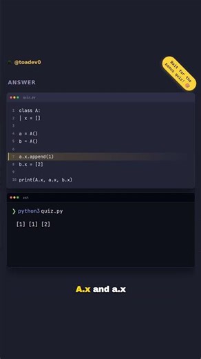 Python Quiz: Class vs Instance Variables (This One Trips Everyone Up) #python #coding #programming