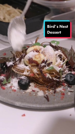 Chef Emma Bengtsson makes a famous dessert at this two-Michelin-starred NYC restaurant #fypage #handmade #onthejob #nyc #nycrestaurants #michelin