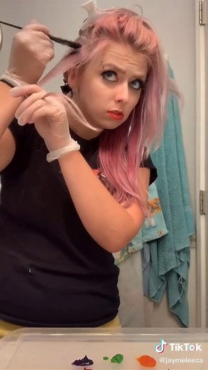 Colorful Rainbow Hair Transformation: Trendy Rainbow Streak Look