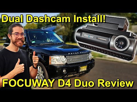 Dual Dashcam REVIEW and INSTALL! – FOCUWAY D4 Duo in my Supercharged Range Rover