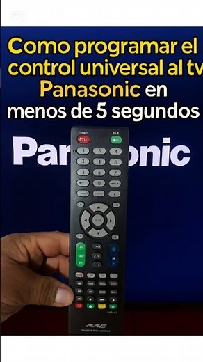 TV Panasonic Como configurar el control universal en solo 5 segundos! facil y rapido🔥