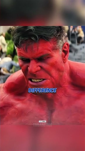 What’s the real difference between Hulk and Red Hulk? 💚❤️