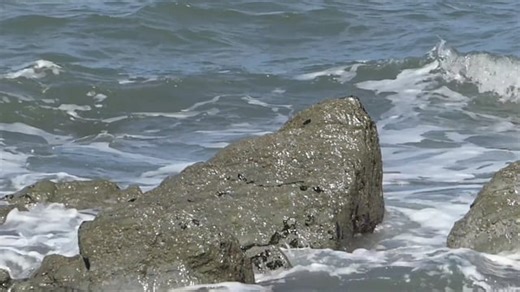 Waves, Rocks, Splashing. Free Stock Video