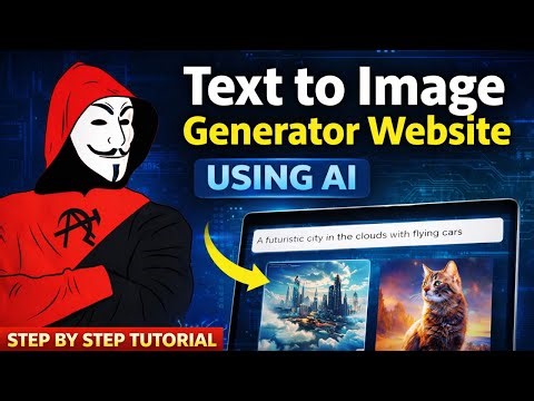 How to create Text to Image Generator Website Using AI Step by Step Tutorial