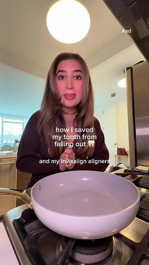 How my uncle and @Invisalign Aligners SAVED MY TOOTH FROM FALLING OUT! 🦷 (pregnant with a broken foot) #InvisalignPartner #ad