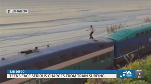 Two teens face criminal charges after viral train surfing stunt