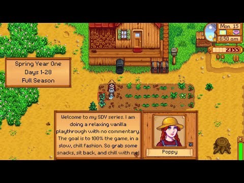 Stardew Valley 100% Full Season 1: Spring Year 1 (All Episodes 1-14)