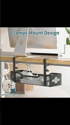 Organize Your Space: Under Desk Cable Management Tray