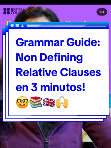 Nin Defining Relative Clauses en 3 minutos! 🤓📚🇬🇧🙌 #ingles #english #grammar #relativeclauses #nondefiningrelativeclauses #clasesdeingles #aprenderingles #inglesonline #learnenglish #englishteacher #greenscreen
