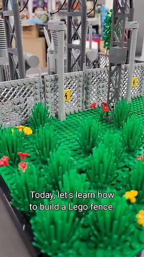 How to build a Lego fence #lego #howto #fence #buildwithlego | Bevins Bricks