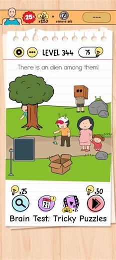 Brain Test Level 344: ALIEN Among Them! Find It! #shorts #amongus