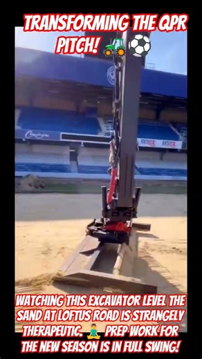 Transforming the QPR Pitch! 🚜⚽️ #shorts