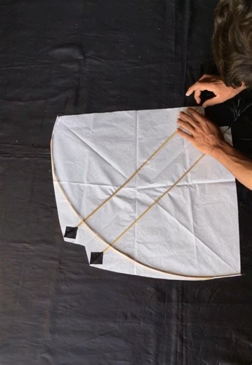 Making tutorial of spade pari kite #trending #diy