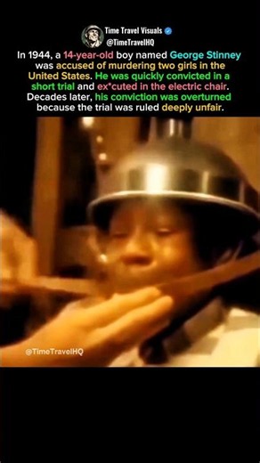 The 14-Year-Old Who Faced a Controversial Trial in 1944 (George Stinney Case) #shorts