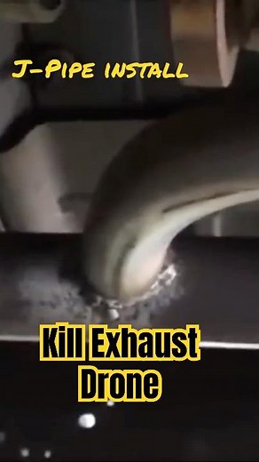 How To Reduce Obnoxious Exhaust Drone, Noise From Your Car or Truck: J-Pipe Install #shorts