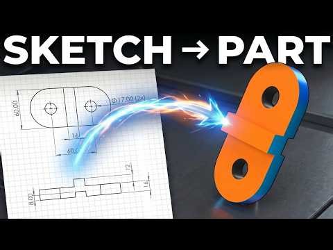 SolidWorks Tutorial | From Sketch to 3D Part (Step by Step) Exercise 8 Full Round FIllet