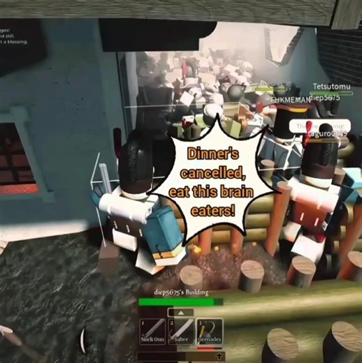 Roblox Zombie Defense FAIL: Team Overwhelmed in Guts & Blackpowder PvP #roblox #memes #shorts