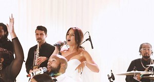 1.1K views · 11 reactions | WEDDING GOALS! This bride surprised the groom with an epic live performance alongside TOTEM and his reaction is AMAZING.  Watch the full video by Denee Motion Boutique Wedding Films here: https://lovestoriestv.com/2018/11/02/wedding-video-film-samantha-alex-london-united-kingdom-sheraton-park-lane-london-london/ | Love Stories TV | Facebook