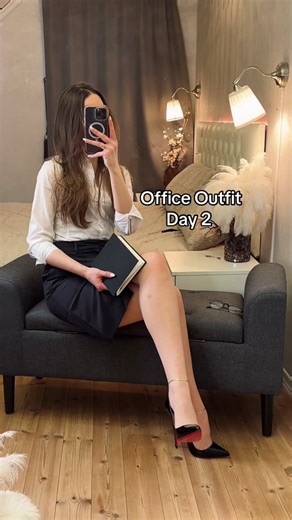 Stylish Office Outfit for Day 2: Louboutin Heels