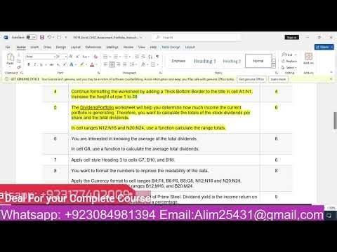 YO19_Excel_Ch02_Assessment_Portfolio | YO19 Excel Ch02 Assessment Portfolio