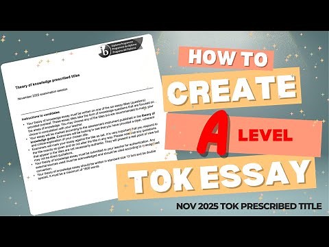 TOK Essay November 2025 BREAKDOWN & TIPS