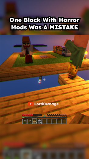 Lord0wnage | One Block With Horror Mods Was A MISTAKE #minecraft | Instagram